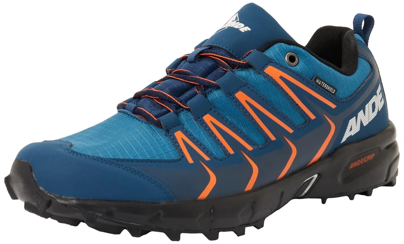 Ande New Tour Evo WP, Unisex-Adult Hiking Shoe, Blue/Orange, 41 EU/UK 7, Blue Orange, 7 UK