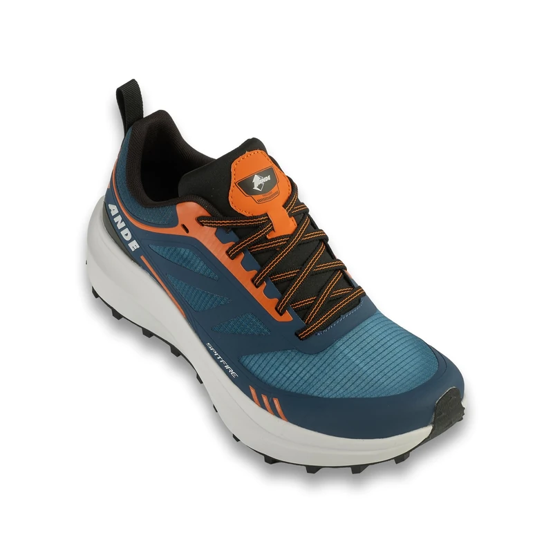 Ande Spitfire Unisex Adult Hiking Shoe, Blue/Orange, EU 46 - UK 11, Blue Orange, 11.5 UK