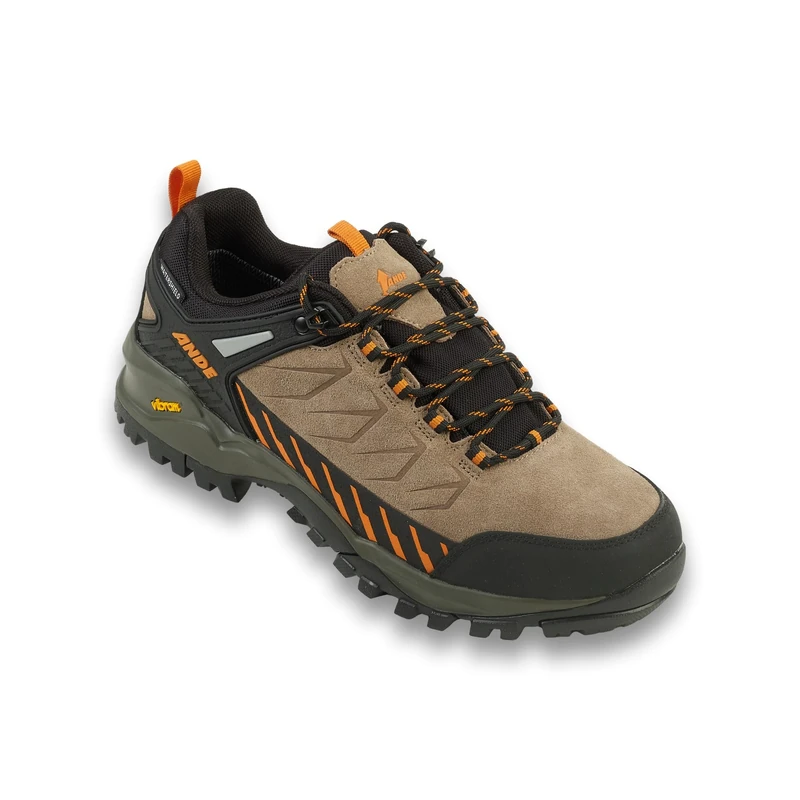 Ande Unisex Sniper Low Vib Wp Trekking Shoe, Brown Orange, 6.5 UK