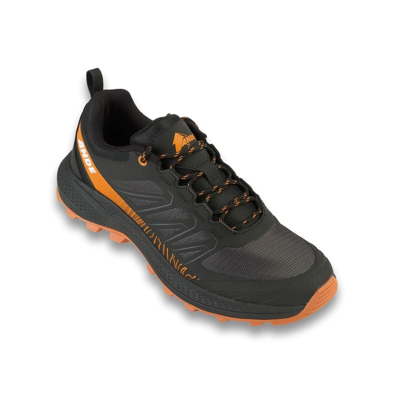 Ande Unisex Shark Trekking Shoe, Black Orange, 9 UK