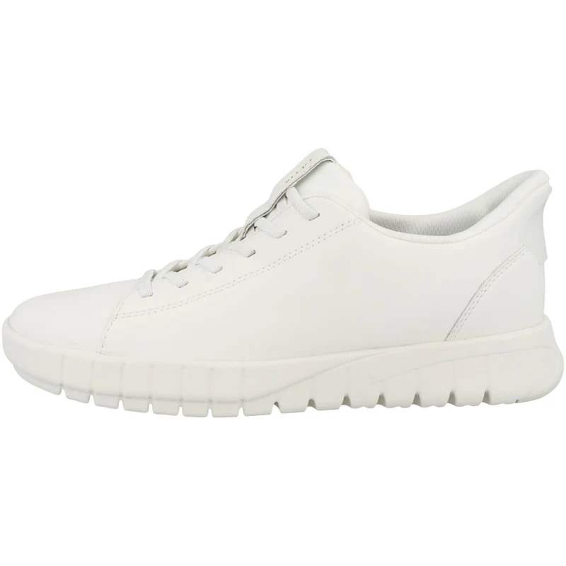 Geox Women's D FLEXTRIDE Plus A Trainers, White, 36 EU, White, 3 UK