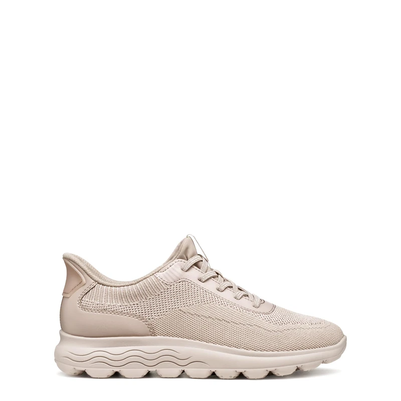 Geox Women's D SPHERICA Plus A Trainers, Powder/Beige, 37 EU, Powder Beige, 4 UK