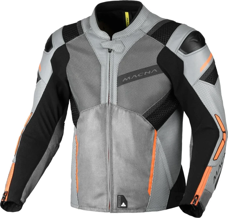 Macna Galvic Jacket, grau/Schwarz, 52 (EU)
