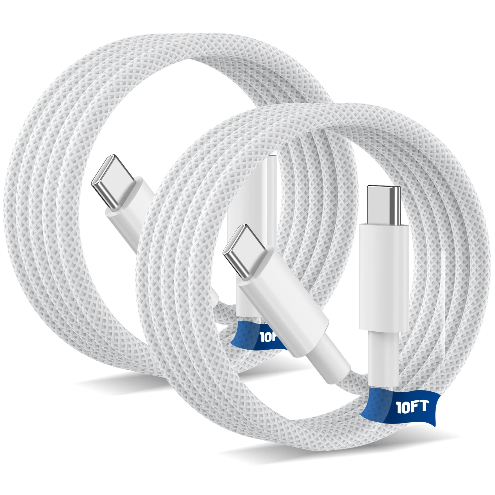 JMROY USB C Charger Cable 3M for iPhone 15/16/17 [2Pack 60W] Type C Fast Charging Cable Lead Wire for iPhone17/17 Pro/17 Pro Max/16/16 Pro/15/15 Pro, iPad Pro/Air/Mini,Mac