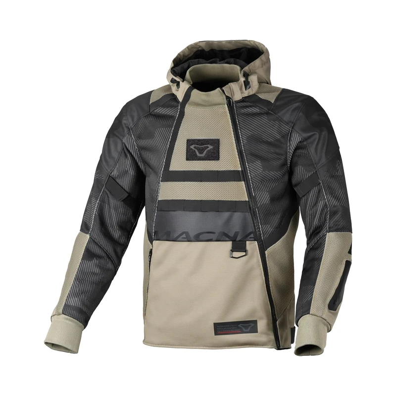 Macna Rebelite Jacket, Black/Taupe, M