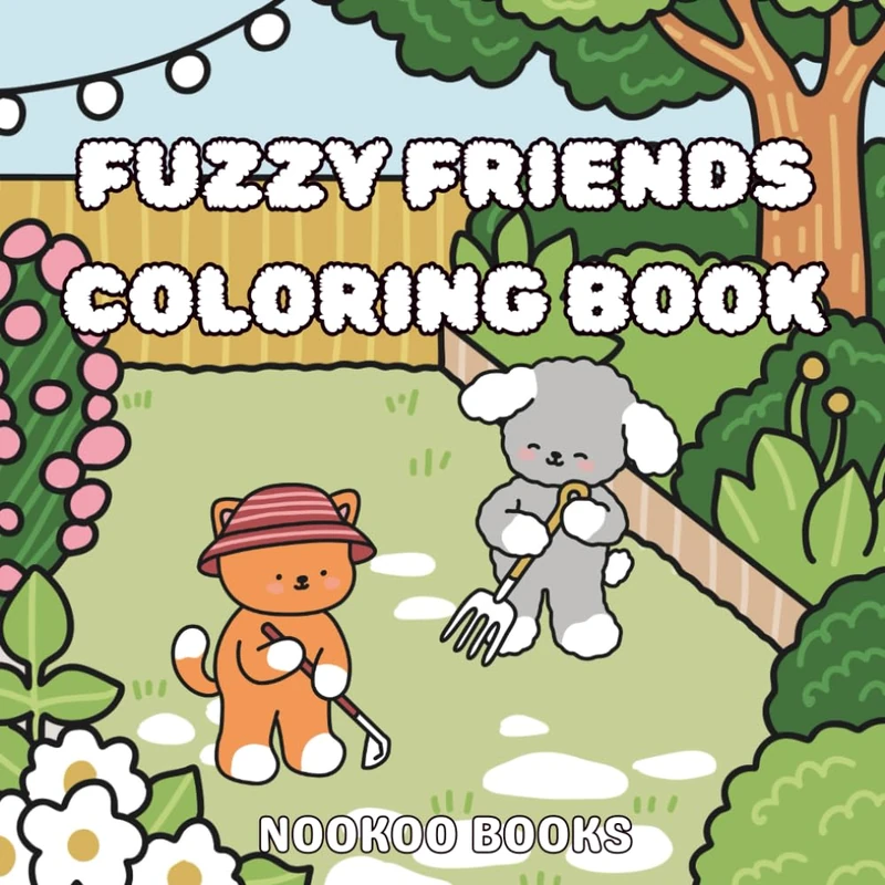 Fuzzy Friends Coloring Book