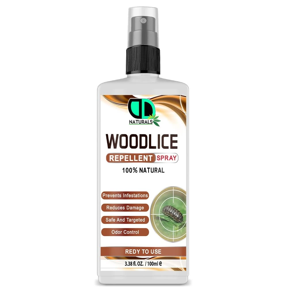 Woodlice Repellent Spray | 100% Natural Insect Control Solution | Prevents Infestations, Reduces Damage, Safe & Targeted, Odor Control | Ready to Use (100ml Spray)