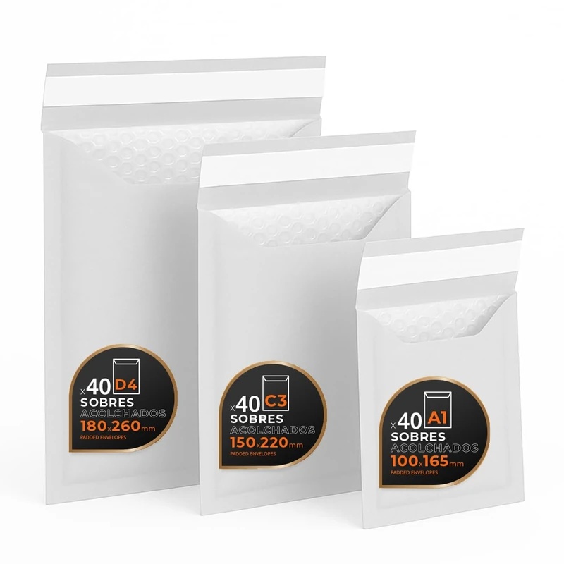 Ofituria Padded Envelopes - White Bubble Mailers (120 Pack)