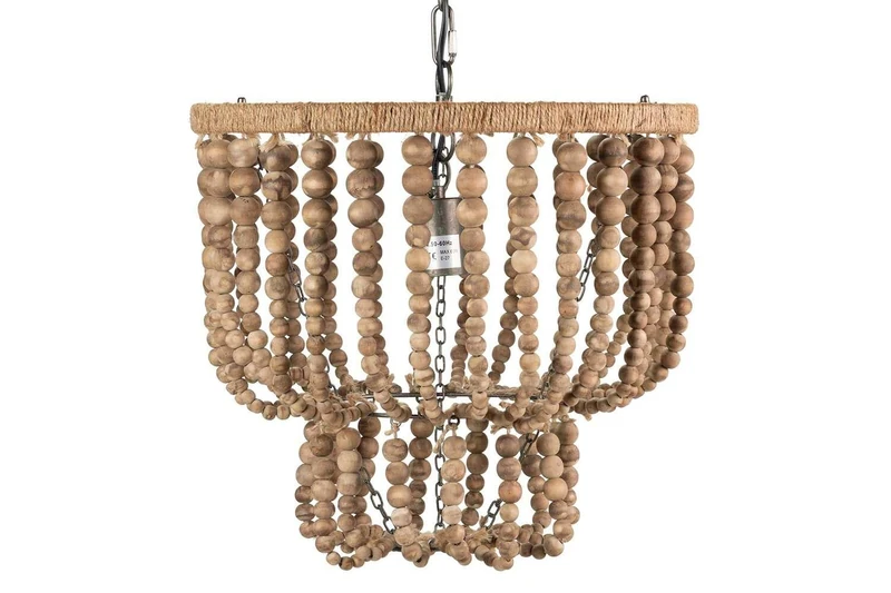 AlexandreHouse Techo Cadena Bolas Metal Lamp 44 x 44 x 77 cm - Image 1