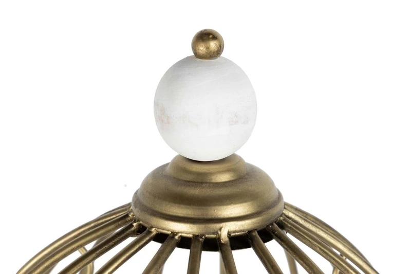 Bolas Metal Madera Pie Lamp, 50 x 30 x 165 cm