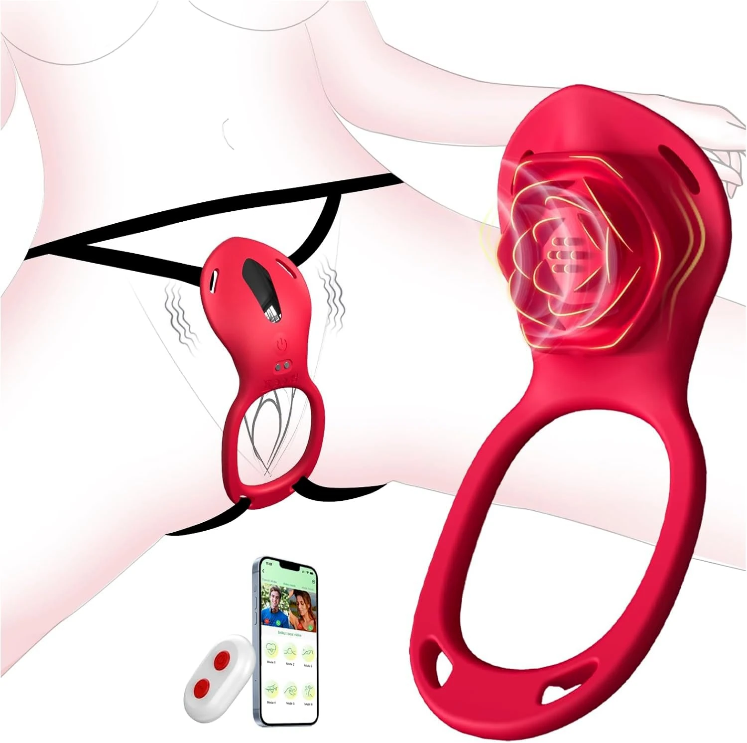 Panty Wearable Vibrator Adult Sex Toys, Remote Control Vibrator with App 9 Vibration Modes Adult Toys Hands-Free Vibrater Clitoral Stimulator Penis Vibrators Quiet Sex Toyscouples for Women Couples