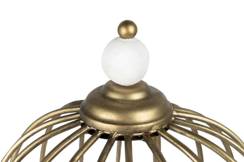 AlexandreHouse SOBREMESA Bolas Metal Madera LAMP 45x26x76 cm