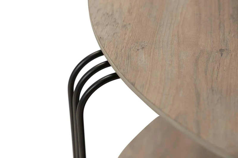 AlexandreHouse Console MDF Metal VINYLO K/D 120 x 33 x 75 cm