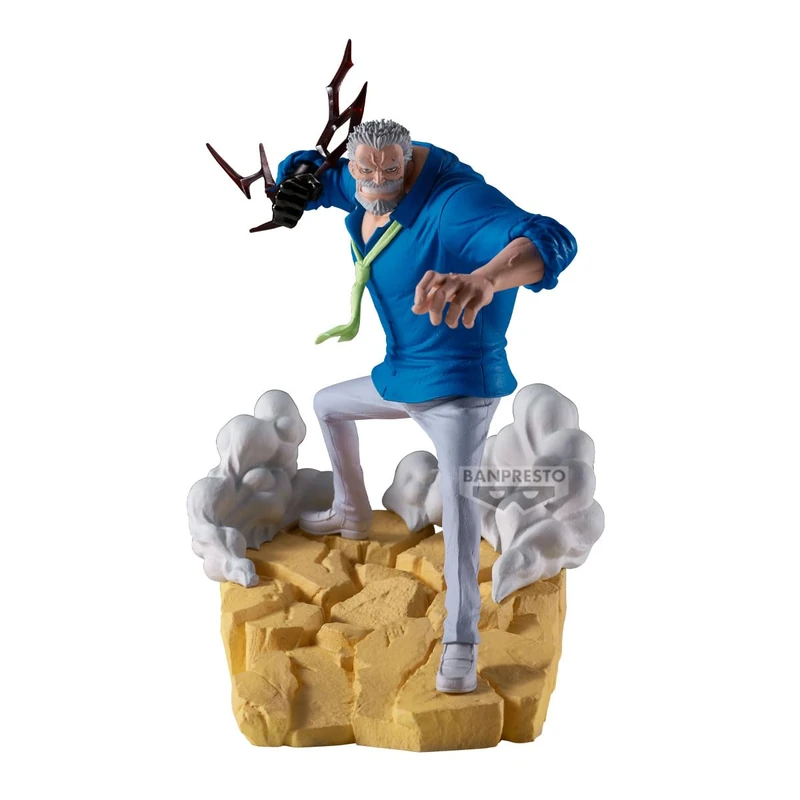 BANPRESTO BP29761P Monkey D. GARP One Piece Senkozekkei Action Figure, 19 cm, Multicoloured, Collectable Figure, Ideal for Anime Fans