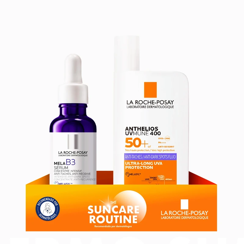 Mela B3 + Anthelios UV Mune LRP anti dark spots fluid