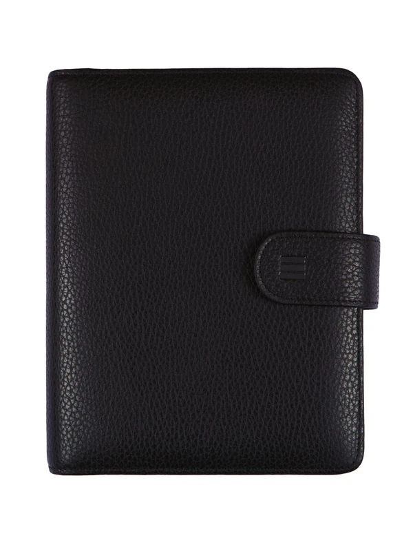 Finocam - Andrea 2026 Open Leather Organiser Agenda Week to View Vertical January 2026 - December 2026 (12 months) Black Spanish