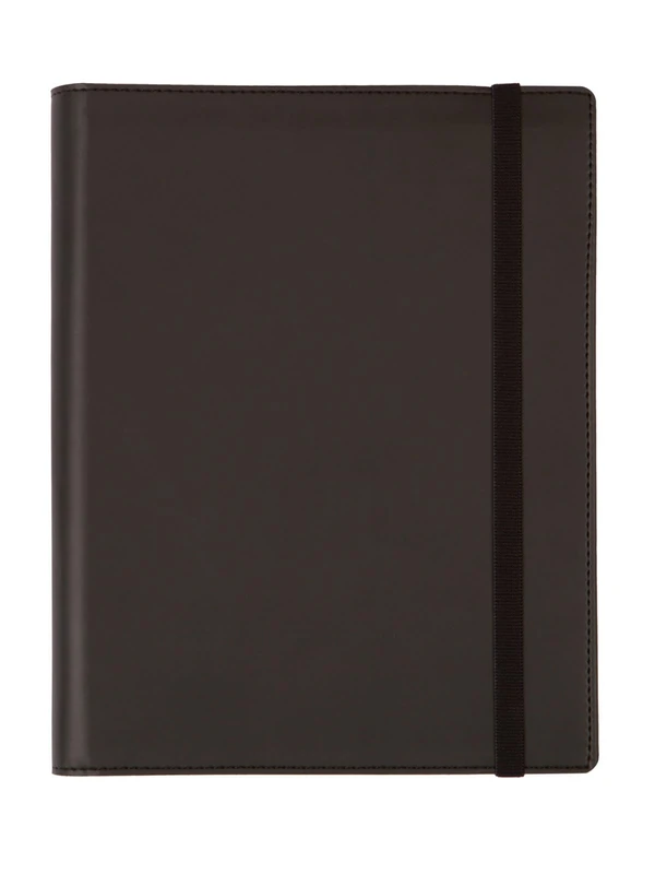 Finocam - Spiral Agenda with Yearly Cover 2026 1 Day Page | January - December (12 months) | Agenda with notepad included and elastic band | DuoBand - Black - English