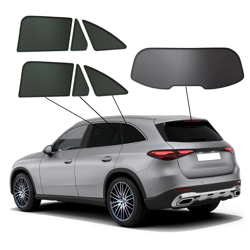 SunClip Privacy & Sun protection compatible with Mercedes GLC (X254) 2022-