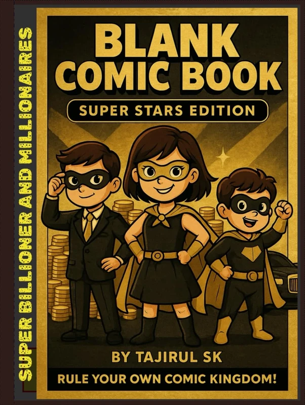 book For smart kids: Create your own blank comic book