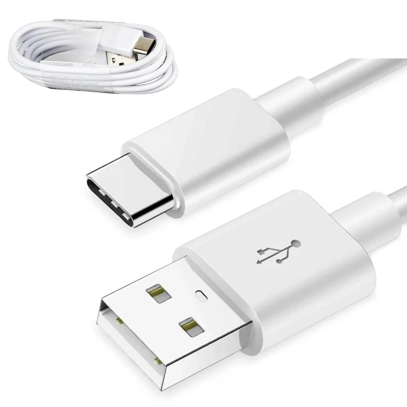 USB C for Sam-sung Fast Charger Cable, USB-A to USB-C Type C Fast Charging Cable 1M, High Speed Data Transfer USB C Phone Charging Cable Lead for Sam-sung S25 S24 S23 S22 S21 S20 S10 A12 (White)