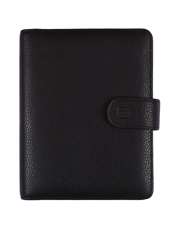 Finocam - Andrea 2026 Open Leather Organiser Agenda Week to View Vertical January 2026 - December 2026 (12 months) Black Portuguese