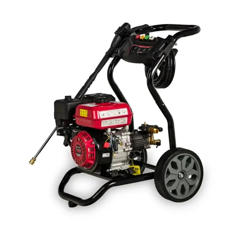 Excel Power Easy Start Portable Petrol Pressure Washer 2900PSI Max flow 9.2LPM 8 metre hose 5 Nozzle With Patio Cleaner 2 Year Warranty Outdoor Cleaning Patio
