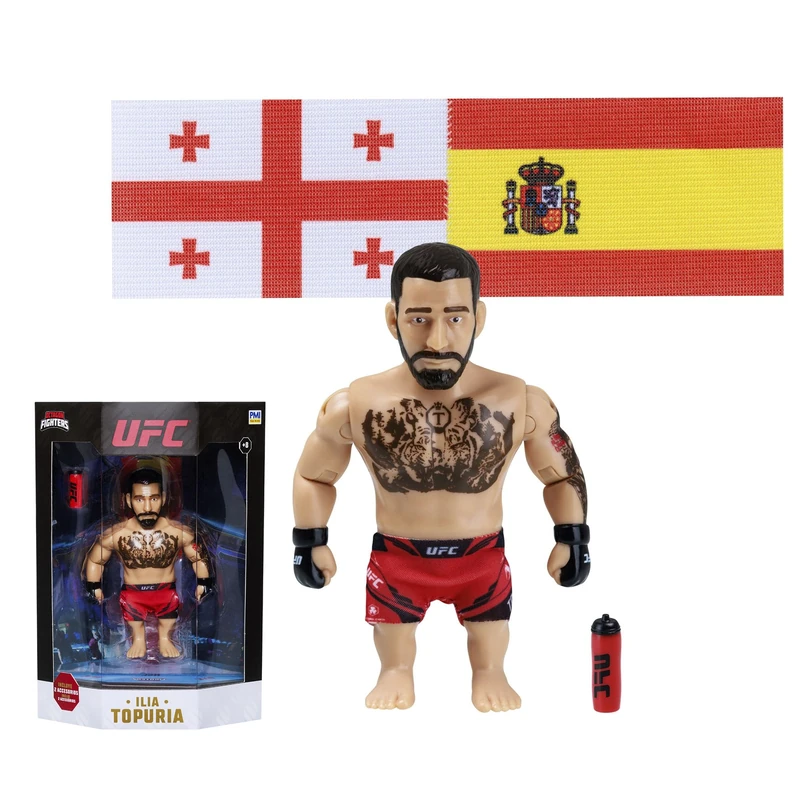 Bizak UFC Legends 64119016-02 Ilia Topuria Figure 11.5 cm with Accessories Official Collection MMA 8+ Years