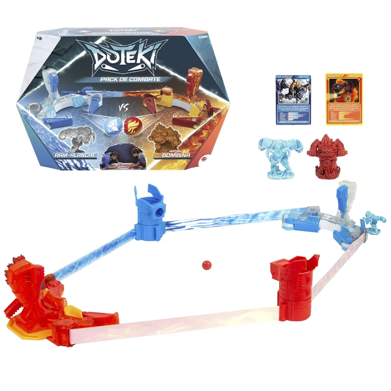 Bizak Doteki Combat Pack Double +8 Years, 2 Exclusive Characters, Battle Accessories and Catalysts, Official Strategic Game (30699214)