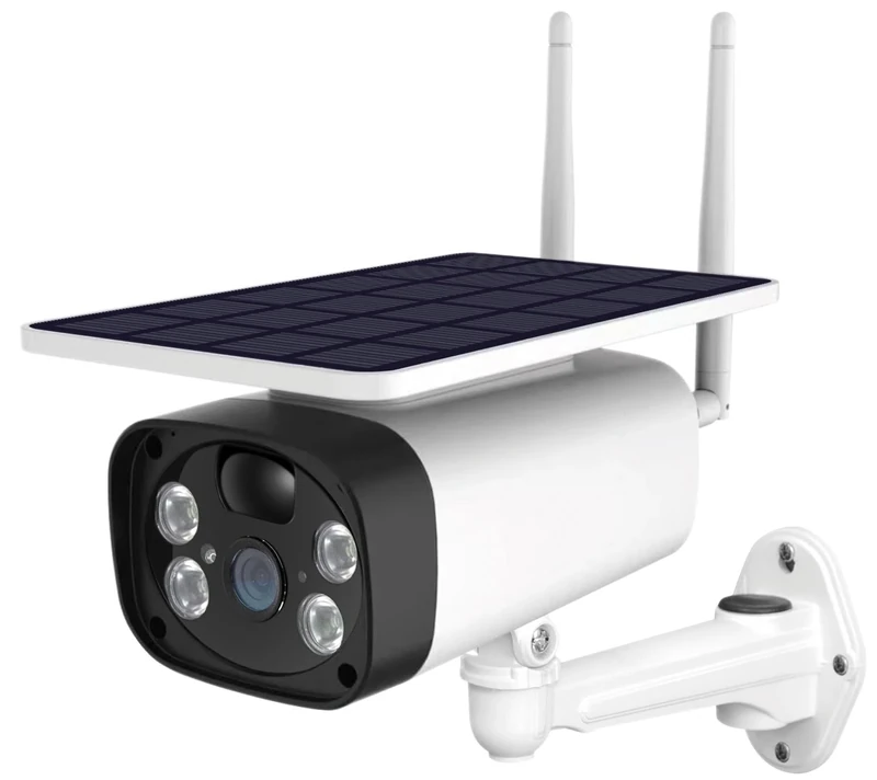 Mercury | WiFi Solar Security Camera Outdoor | HD 2MP PIR Motion Detection, 2-Way Audio, LED Night Vision | TUYA App Control | Rechargeable Battery | Commercial CCTV for Remote Monitoring - Image 1