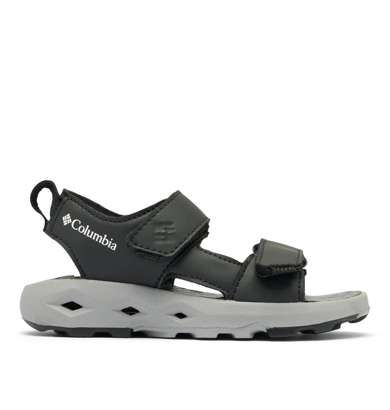 Columbia Youth Techsun Adventure, Sports and Outdoor Sandals, Black/White, 3.5 Regular - Image 1