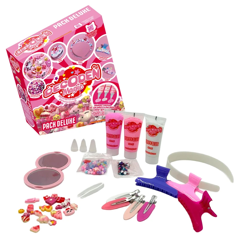 Decoden Magic Deluxe, Infinite Design Pack, Whipped Fake Cream, Buttercream for Decorating, Beads, Beads and Hair and Mirror Accessories, +4 years, Bizak (64484130-2) - Image 1