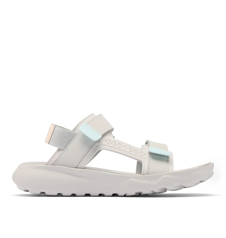 Columbia Women's Peakfreak Roam Sandal, Sports and Outdoor Sandals, Grey Ice/Peach Quartz, 7 Regular