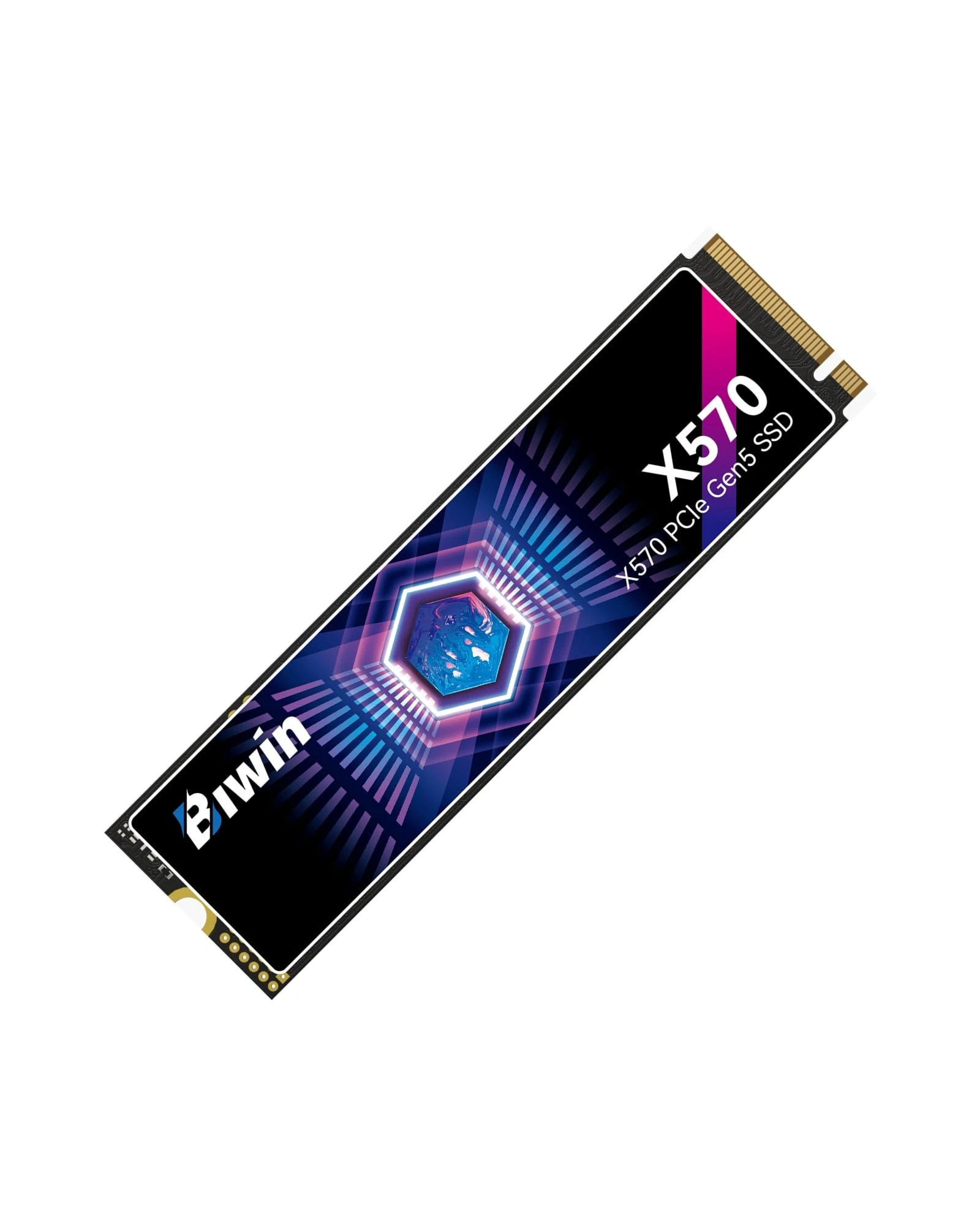 BIWIN Black Opal X570 Gen5 SSD 1TB, M.2 2280 PCIe 5.0 NVMe 2.0, Up to 14000 MB/s, Microsoft Directstorage Internal Solid State Drive for Desktop & Laptop AI PC