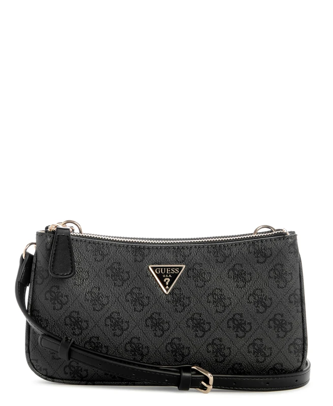 GUESS Sarai 3 Compartment Crossbody, Coal Logo - Image 1