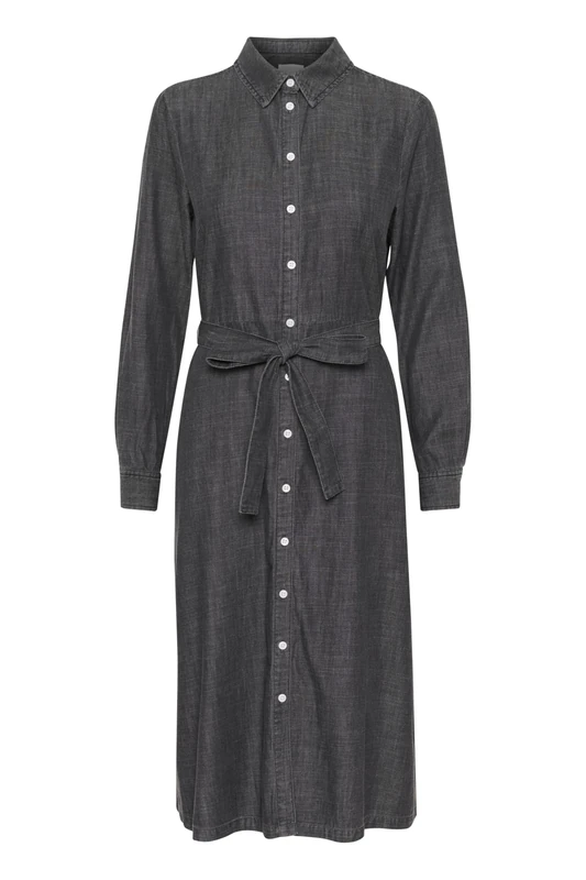 Part Two Cirkepw Women's Dress, Washed Black Denim, 12
