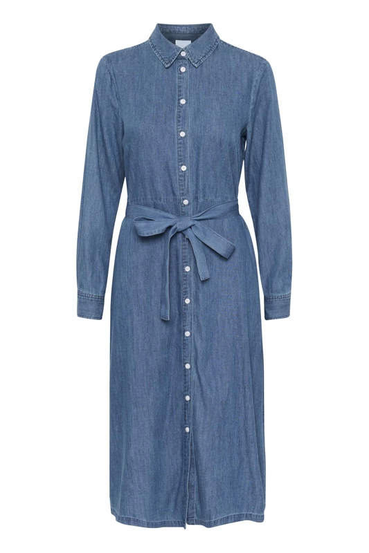 Part Two Women's Cirkepw Dress, Medium Blue Denim, 10