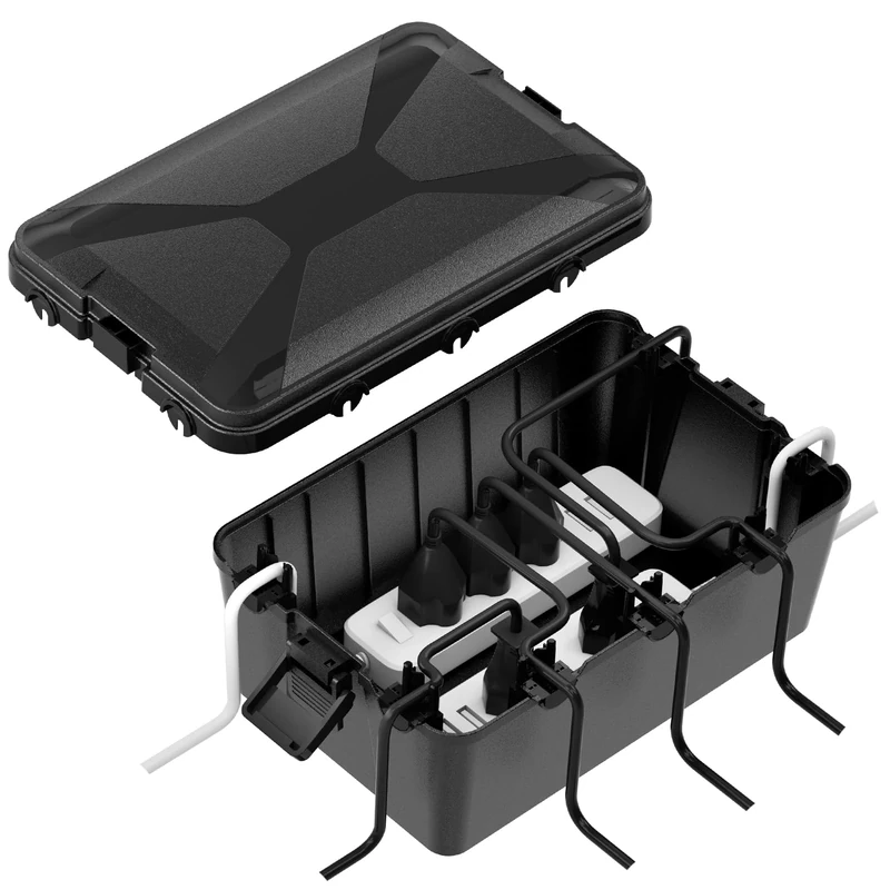 RISEMART Waterproof Electrical Box - IP54, 32x21x13cm, 7 Entries