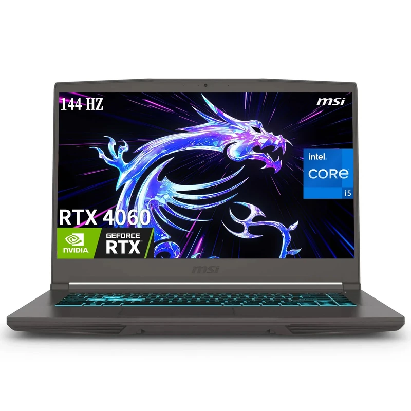 MSI 15.6" FHD Gaming Laptop, 144Hz IPS, NVIDIA GeForce RTX 4060, Intel Core i5-13420H, 32GB DDR4, 1TB SSD, Wi-Fi 6, Backlit Keyboard, Webcam, Bluetooth, Windows 11 Home, Cosmos Gray