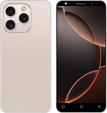 JoyHandy Unlocked 4G Smartphone, 5.0" HD Display, 16GB (Scalable up to 128GB), Dual SIM Dual Camera, Android 10.0 OS, Support WIFI/Bluetooth/GPS/Face ID Cheap Mobile Phone (Gold)