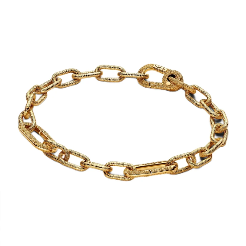 Pandora ME Collection 14K Gold Small Link Bracelet of Length 15cm 563829C00-1 563829C00-1 Sterling Silver No Gemstone, 563829C00-1, Sterling Silver, No Gemstone