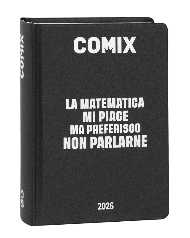 Comix - Mignon Plus 16 Month Daily Diary, School Diary 2026-2026, with Hardcover, Ideal for Middle and High School, 9 x 12.5h cm, Black/Silver - Image 1