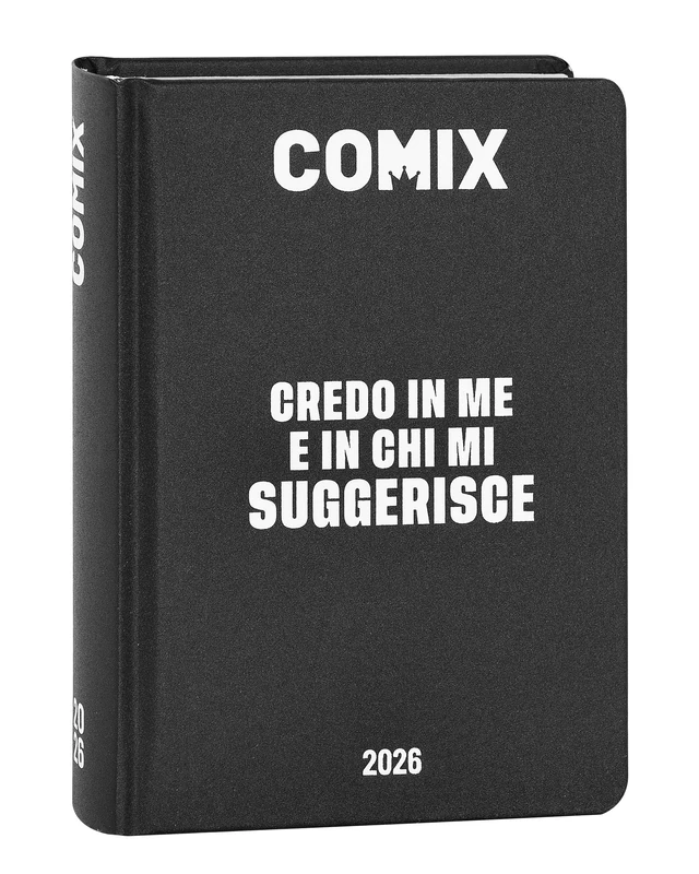 Comix - Mignon Plus 16 Month Daily Diary, School Diary 2026-2026, with Hardcover, Ideal for Middle and High School, 9 x 12.5h cm, White/Black