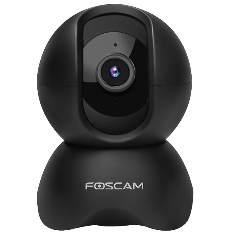 Foscam X5 5MP Super HD WLAN Rotatable and Tilting Surveillance Camera with Two-Way Audio Communication, Night Vision, Motion and Sound Detection, People Recognition (Black)