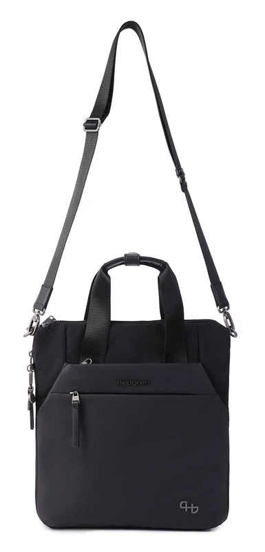 Hedgren Unisex's Roku Vertical Tote EXP 13" + RFID, Black, Talla única