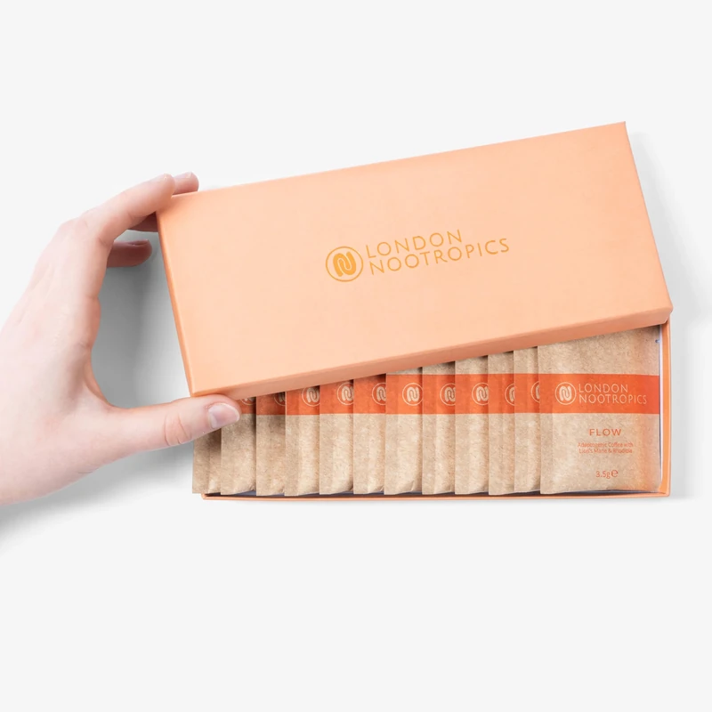 London Nootropics - Flow - Adaptogenic Coffee with Natural Botanicals - 60 Sachets