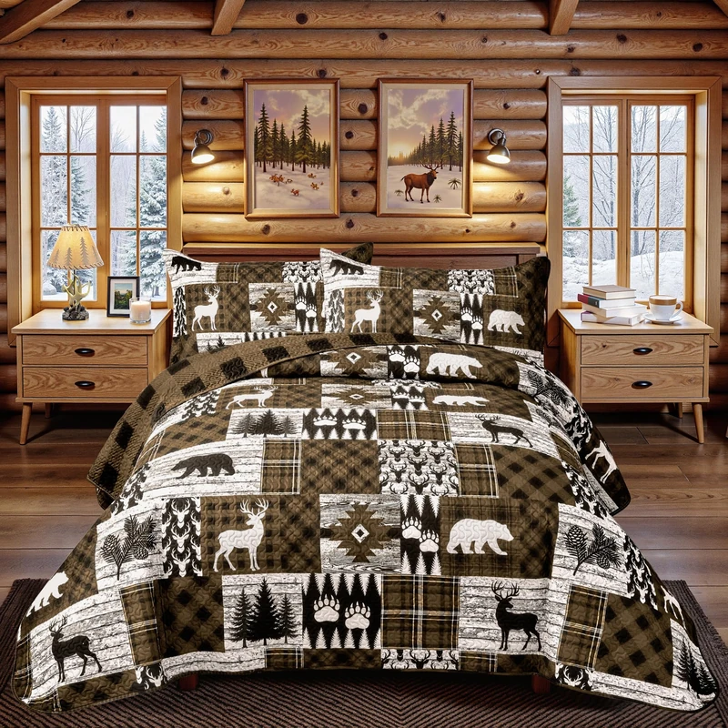 Tritard Rustic Quilt Sets, King Size