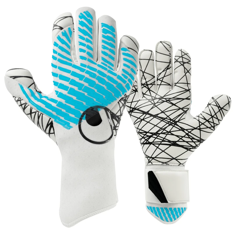 uhlsport Cybertec Ultragrip Football Goalkeeper Gloves 9.5 White/Cyber Blue/Black