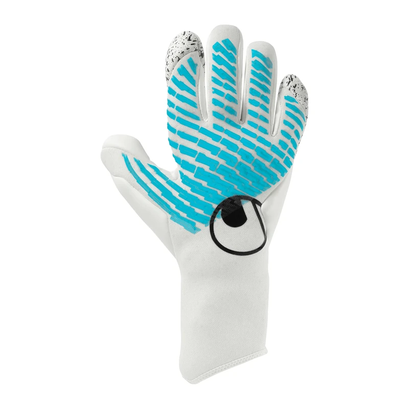 uhlsport Football Goalkeeper Gloves Catch Machine Cybertec Flex HN White/Cyber Blue/Black - Image 1