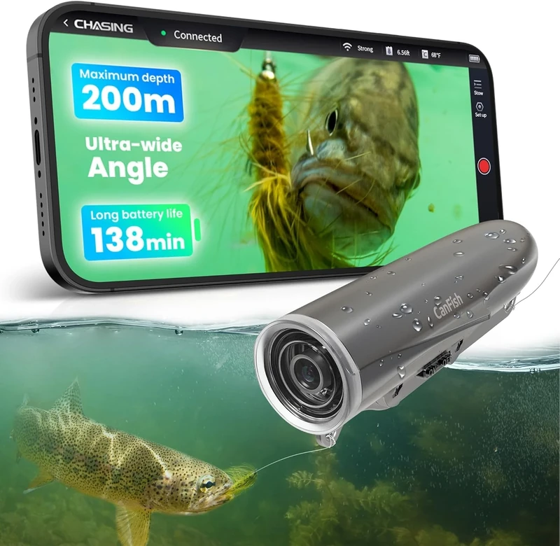 Geneinno CanFish CamX 1080HD 200m Underwater Fishing Camera - Image 1