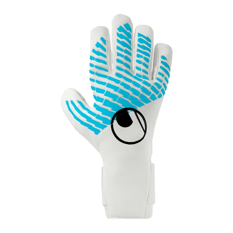 uhlsport Football Goalkeeper Gloves Catch Machine Cybertec Absolutgrip HN Fit White/Cyber Blue/Black